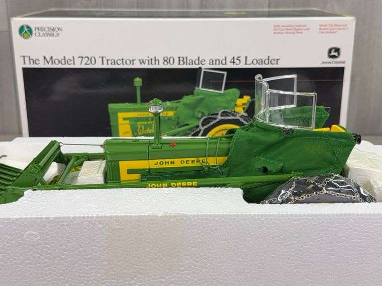 John Deere 720 NF W/80 Blade/45 Loader, Precision Classics 18