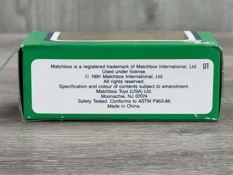 1991 University Of Notre Dame Ford Model A, Matchbox, 3", Limited Edition