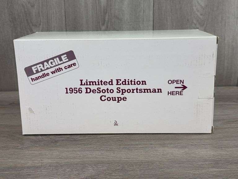 1956 DeSoto Sportsman Coupe, Plum/Lavender, 1/24, Danbury Mint, Limited Edition, Certificate Of Title, #3578/5000, Paperwork Included