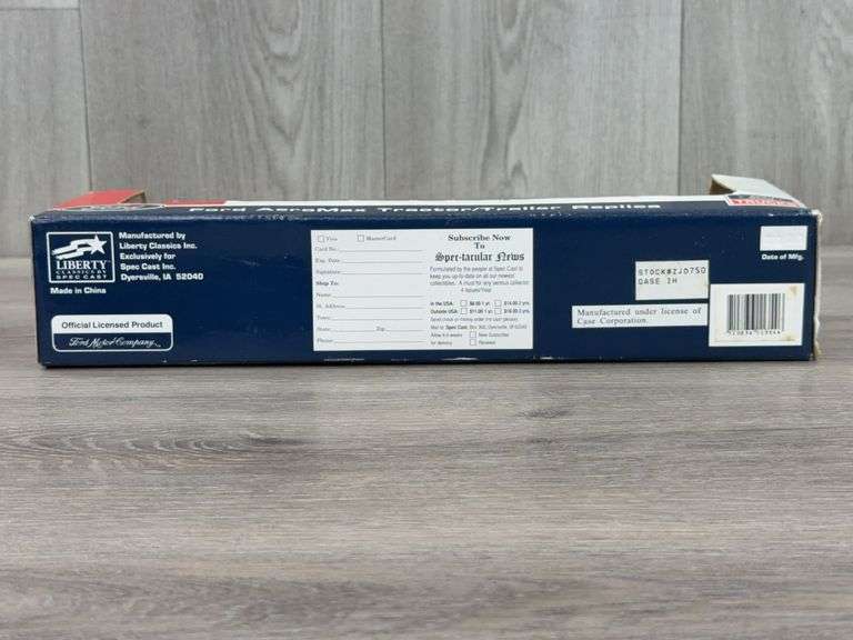 Ford AeroMax Setting New Standards Of Excellence Case IH Tractor Trailer, 1/64, Liberty Classics By Spec Cast