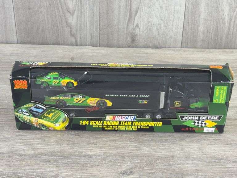 Chad Little #97 John Deere Racing Team Transporter W/Die-Cast Stock Car, 1/64, Racing Champions