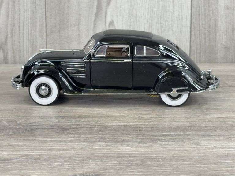 1934 Chrysler Air Flow, Black, 1/24, Franklin Mint, 2003 Special Limited Edition, #2282/9900, Die-Cast Collector Club Exclusive Edition
