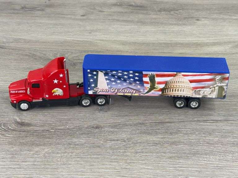Kenworth T600B The Spirit of Liberty Tractor Trailer, 1/64, Ertl, Title of Ownership, Hamilton Authenticated