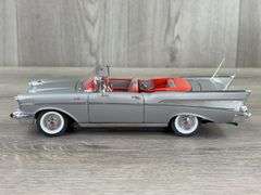 1957 Chevy Bel Air ‘Fuelie’ Convertible, Gray, 1/24, Danbury Mint, Limited Edition, #3631/5000, No Paperwork