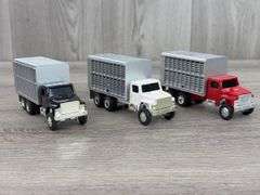 3 Cattle Trucks, 1/64, Ertl