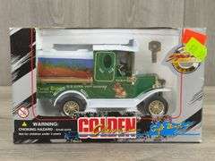 Mountain Dew Delivery Car Coin Bank, 1/25, Golden Classic, Special Edition, Golden Wheel Die Cast