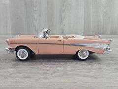 1957 Chevrolet Bel Air Convertible, Canyon Coral, 1/24, Franklin Mint Precision Models, Limited Edition, #1195/1500, No Box
