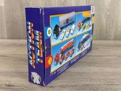 Airport Fire Brigade Action Team Set, Semi & Tanker are 10", Construction Work, Road Tough