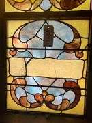 20.5" W X 87.5" H Stained Glass Window
