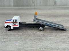 John Deere Peterbuilt Dump Trailer-Needs Repair, Goodwill & Tegeler’s Dairy Delivery Vans, Roadmasters Tilt Car Hauler & Pup Trailer, 1/64, Mostly Ertl