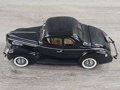 1939 Ford Deluxe Coupe, Black, 1/24, Danbury Mint, Certificate Of Title, Limited Edition, #1327/5000