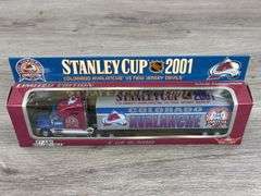 Stanley Cup 2001 Champions Colorado Avalanche Tractor Trailer, 1/80, 1 Of 2500, Limited Edition, White Rose Collectibles