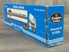 Kenworth K100E Cooper Tire & Rubber Company Locking Coin Bank Tractor Trailer, 1/64, Liberty Classics By SpecCast