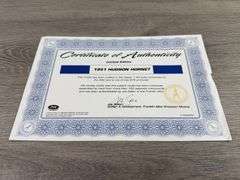 1951 Hudson Hornet, Blue, 1/24, Danbury Mint, Certificate Of Authenticity, D4C LECC VI, Limited Edition 1 Of 675, Collector Portfolio, Outer Shipping Box