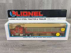 Lionel Lionelville Steel Tractor & Trailer, 12", O and O-27 Gauge
