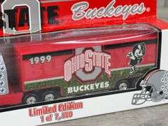 Kenworth T600 1999 Ohio State Buckeyes Tractor Trailer, 1/80, White Rose Collectibles, Limited Edition, 1 Of 7500