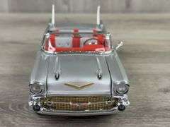 1957 Chevy Bel Air ‘Fuelie’ Convertible, Gray, 1/24, Danbury Mint, Limited Edition, #3631/5000, No Paperwork