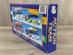 Airport Fire Brigade Action Team Set, Semi & Tanker are 10", Construction Work, Road Tough