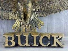 Buick Eagle Wall Hanging, Mounting Bracket Included, 29 1/2”Wx12”H