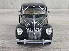 1939 Ford Deluxe Coupe, Black, 1/24, Danbury Mint, Certificate Of Title, Limited Edition, #1327/5000