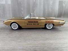 1961 Ford ‘Golden Thunderbird’ Convertible Indy 500 Pace Car, Gold, 1/24, Danbury Mint, Certificate Of Title