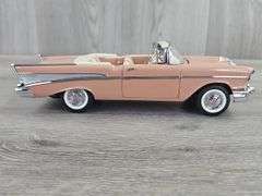 1957 Chevrolet Bel Air Convertible, Canyon Coral, 1/24, Franklin Mint Precision Models, Limited Edition, #1195/1500, No Box
