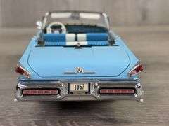 1957 Mercury Montclair Convertible, Pacific Blue/Nantucket Blue, 1/24, Certificate Of Title, Danbury Mint