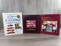 A Pictorial History From 1893 Ford Chronicle & Ford's Golden Fifties  & Famous Ford V-8s 3 Hardcover Books