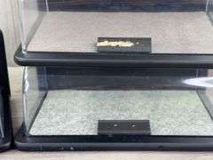 4 Franklin Mint Cobblestone Deluxe Display Case for 1/24 scale model cars, 11 1/4”x7”x5”