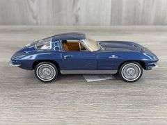 1963 Corvette Sting Ray Z06, Blue, 1/24, Franklin Mint Precision Models, Certificate, Limited Edition, #1466/3000, Outer Shipping Box