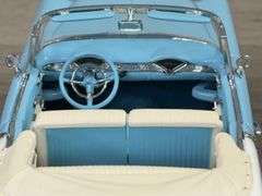 1956 Chevrolet Bel Air Convertible, Baby Blue/ White, 1/24, Limited Edition, Vicki's Gifts Exclusive 1956 Chevrolet 3 Car Set, Dealer Exclusive, Limited Edition, #534/750, Franklin  Mint Precision Mod