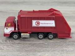 2 Recycle America Dump Trucks-1 Hot Wheels, 1 Road Champs,  Waste Management Dump Truck-Road Champs, USA Waste Services Dump Truck-Road Champs, 5”