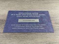 1937 Alfa Romeo 2900B, Red, 1/24, Franklin Mint Precision Models, Certificate Of Authenticity, Collector Portfolio, Outer Shipping Box