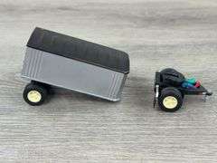 John Deere Peterbuilt Dump Trailer-Needs Repair, Goodwill & Tegeler’s Dairy Delivery Vans, Roadmasters Tilt Car Hauler & Pup Trailer, 1/64, Mostly Ertl