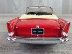 1957 Chrysler 300 Convertible, Red, 1/24, Franklin Mint Precision Models, Certificate Of Authenticity, #490/500, Main Street Products USA Limited Edition Exclusive, Outer Shipping Box
