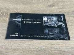 1958 Chevrolet Corvette In ‘The Garage’ Set, Red, 1/24, Certificate of Authenticity, Franklin Mint Precision Models