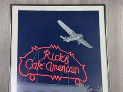 Casablanca Rick’s Cafe American Framed Picture, 24”Wx34”H