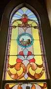 23.5" W X 87.5" H Stained Glass Window