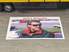 Rusty Wallace #2 Pontiac Excitement Penske Racing Team Transporter W/Stock Car & Collector Card, 1/64, Road Champs, Plastic Not Attached