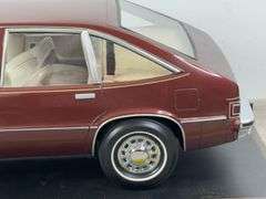 1982 Chevy Citation Factory Model, Made Of Fiberglass, Leather & Stainless Steel Chrome, 29” Long, Custom Case & Plexiglass Cover, 1 Of 10 Made