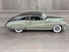 1948 Buick Roadmaster Gray Coupe, 1/24, Danbury Mint, Certificate Of Title, Missing Driver’s Side Mirror
