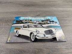 1957 Studebaker Golden Hawk, Tiara Gold/Arctic White, 1/24, Danbury Mint, 50th Anniversary Edition, Certificate Of Title