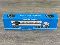 Kenworth K100E Cooper Tire & Rubber Company Locking Coin Bank Tractor Trailer, 1/64, Liberty Classics By SpecCast