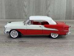 1955 Oldsmobile Super Eighty-Eight Convertible, Burlingame Red/Polar White, 1/24, Danbury Mint, Certificate Of Title