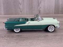 1955 Oldsmobile Super Eighty-Eight Convertible, Two-Tone Green, 1/24, Danbury Mint, No Paperwork, Rearview Mirror Broken Off But Included