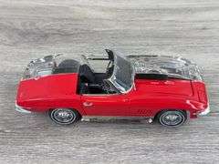 1967 Corvette Sting Ray L88 Convertible Red/1/2 Clear, 1/24, Franklin Mint Precision Models, Certificate Of Authenticity