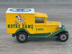 1991 University Of Notre Dame Ford Model A, Matchbox, 3", Limited Edition