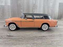 1955 Chevy Nomad Station Wagon, Coral/Grey, 1/24, Danbury Mint, Certificate Of Title