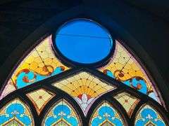 Large Stained Glass Window - 121" W X 157" H Overall