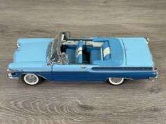 1957 Mercury Montclair Convertible, Pacific Blue/Nantucket Blue, 1/24, Certificate Of Title, Danbury Mint